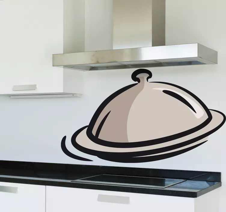 Cloche Culinary Symbol cuisine wall sticker - TenStickers
