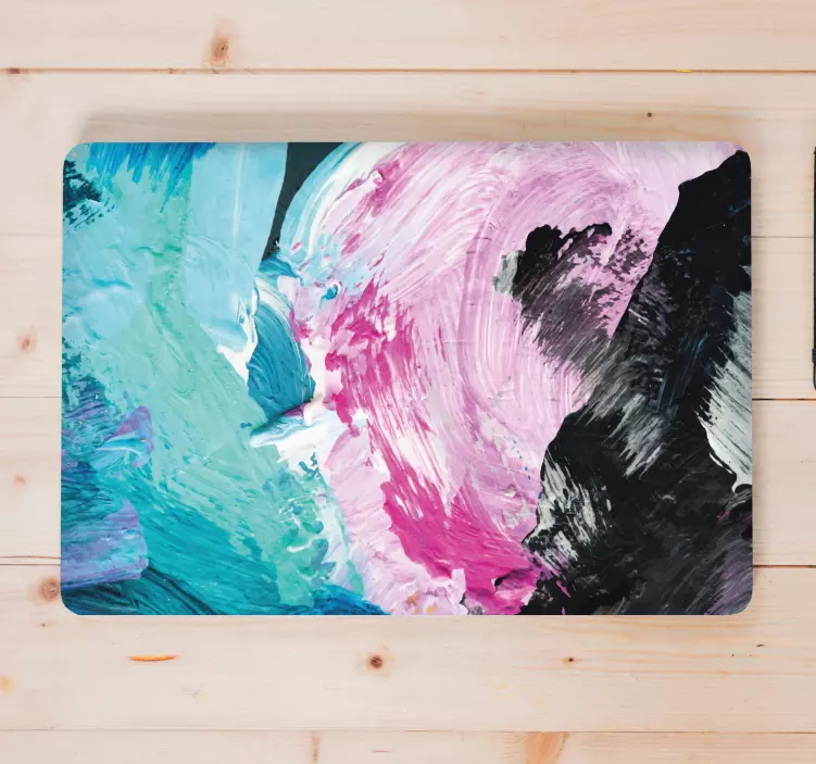 Colorful abstract oil painting  laptop skins - TenStickers