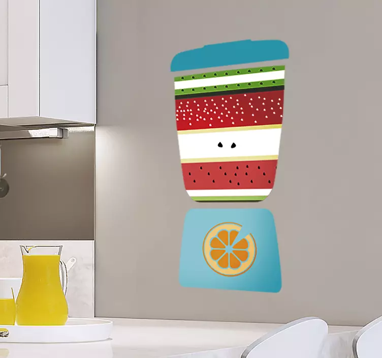 Colorful Blender Design cuisine wall sticker - TenStickers