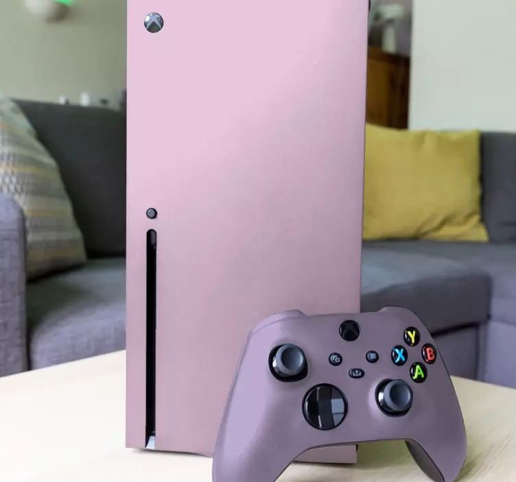 Pink plain colour xbox skin - TenStickers