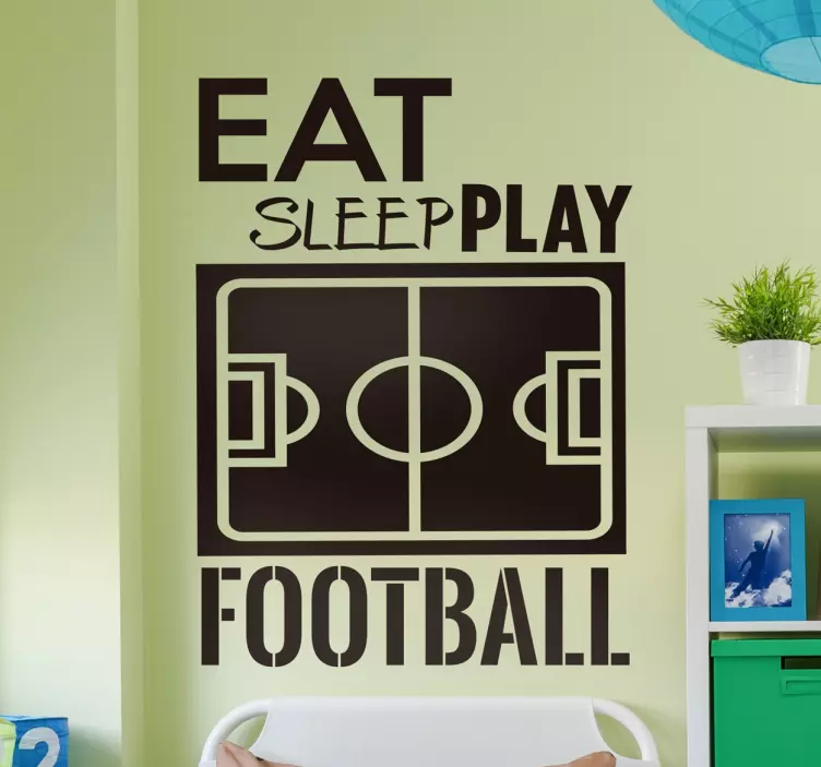 FEED REST ENJOY FOOTBALL football sticker - TenStickers