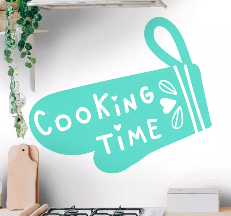 Cooking Time cuisine wall sticker - TenStickers