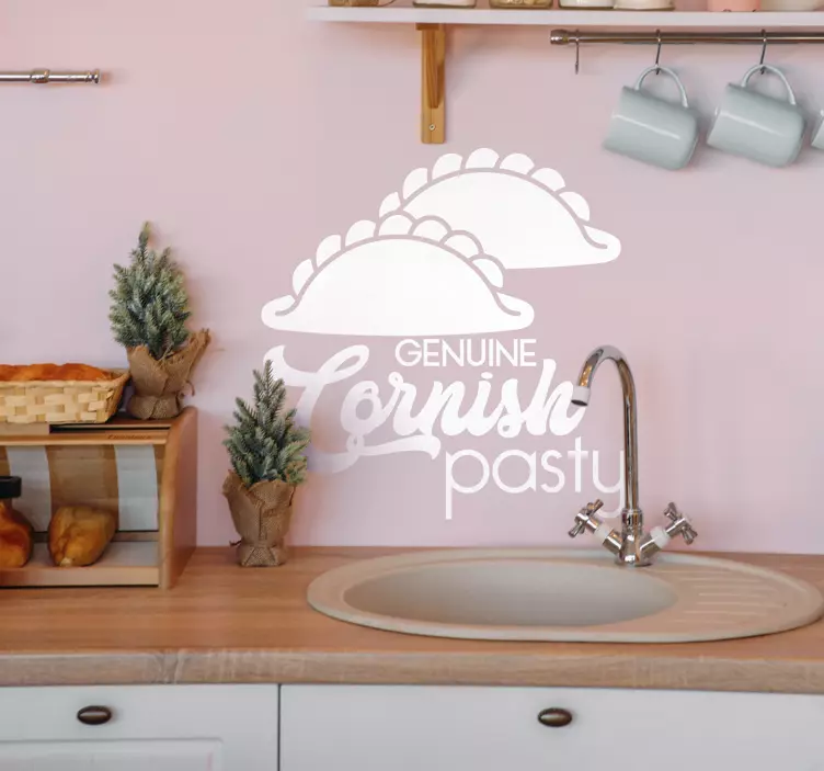 Cornish pasty food sticker - TenStickers