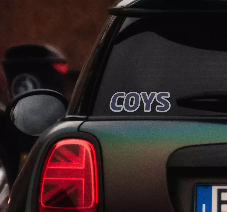 COYS car vinyl sticker decal - TenStickers