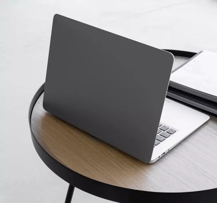 Cracked pepper grey laptop sticker - TenStickers