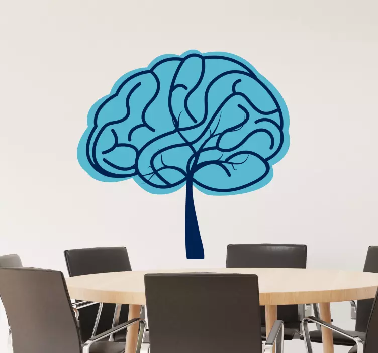 Creative Brain Symbol wall art sticker - TenStickers