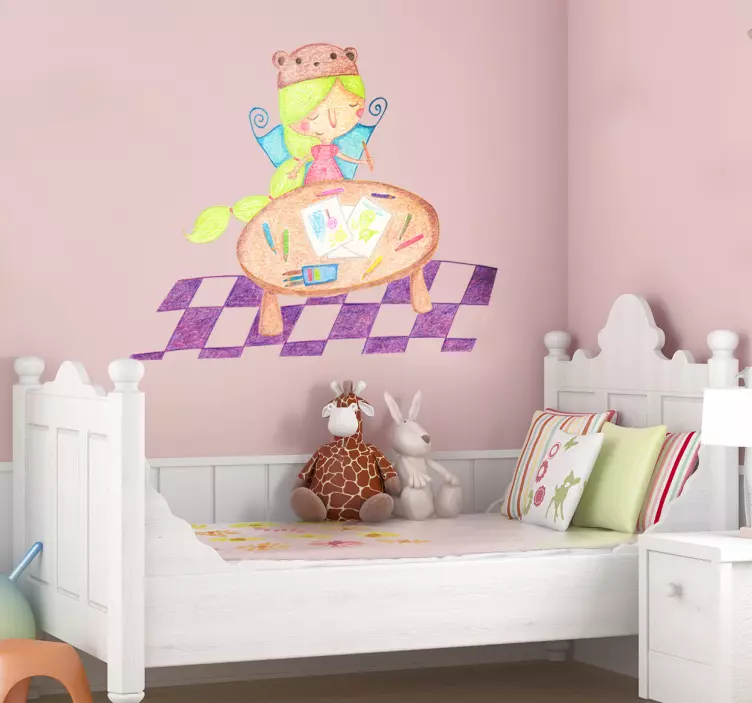 Creative Fairy Child wall sticker for kids - TenStickers