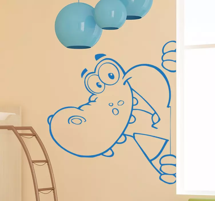 Crocodile kids wall sticker - TenStickers