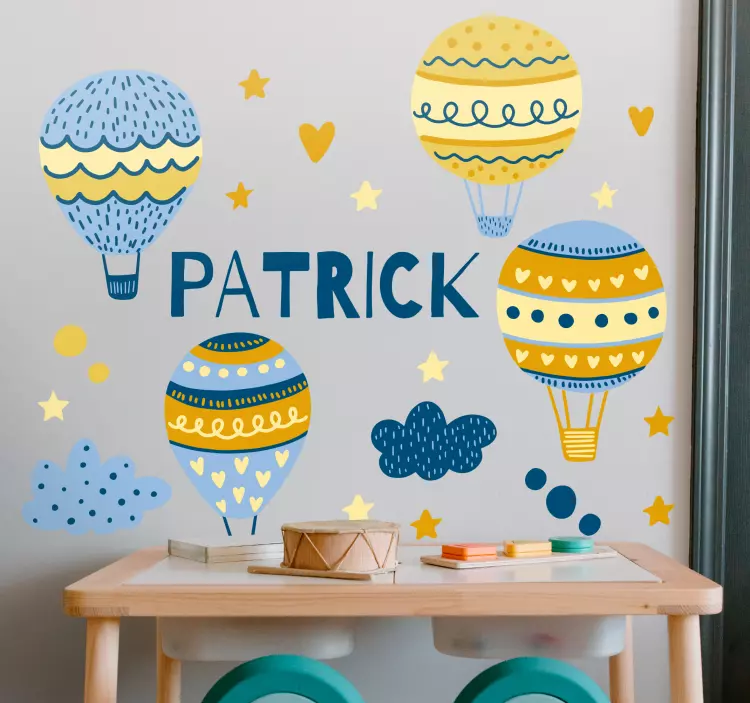 Custom balloons festival wall sticker for kids - TenStickers