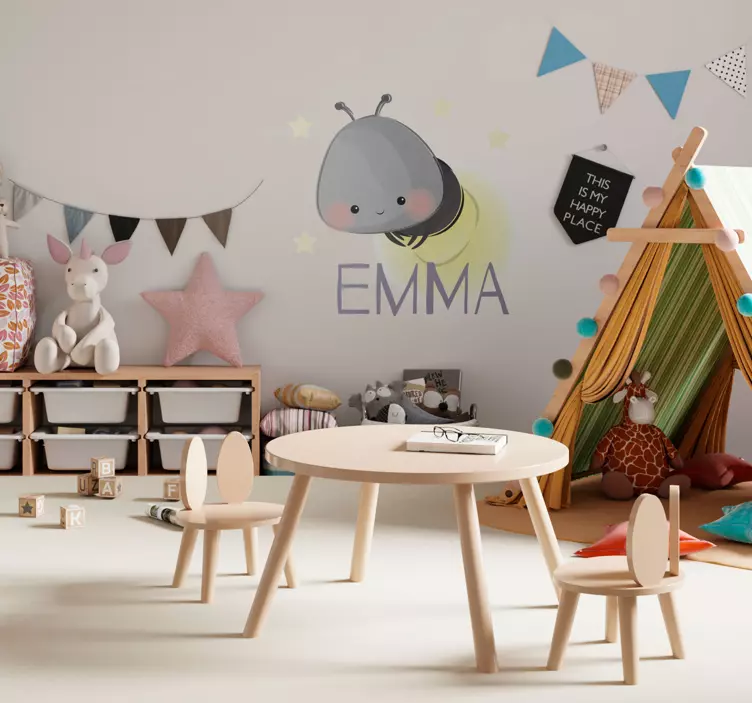 Custom firefly drawing sticker illustration - TenStickers