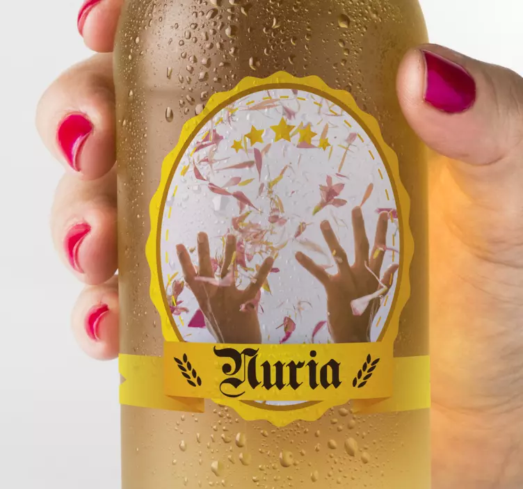 Customisable Celebration Label object sticker - TenStickers