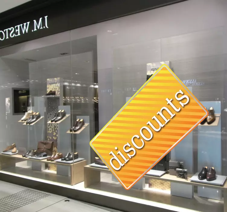 Customisable Shop Discount Label Sticker - TenStickers