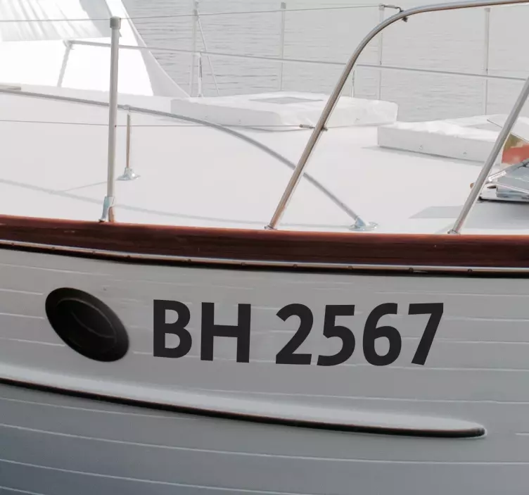 Customizable vessel nautical sticker - TenStickers
