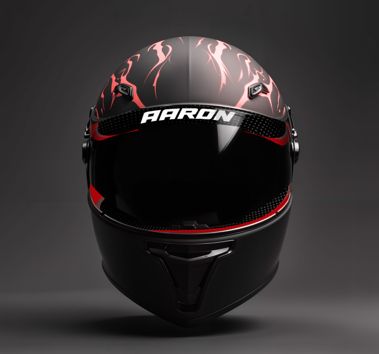 Customizable visor  text motorbike sticker - TenStickers