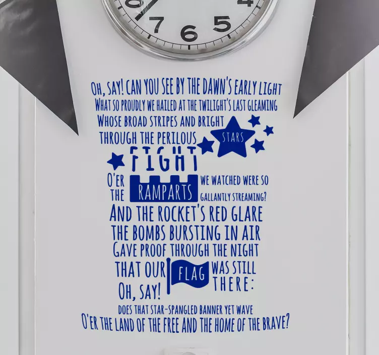 DAWN'S EARLY LIGHT quote wall sticker - TenStickers