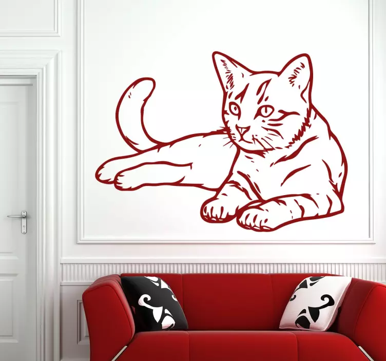 Hand drawn decorative animal wall sticker - TenStickers