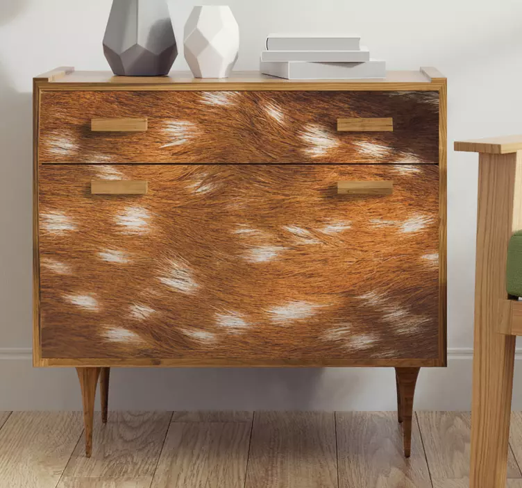 Deer Skin Furniture Sticker - TenStickers