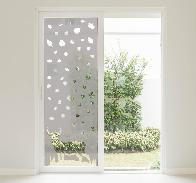 Deer animal design window film - TenStickers