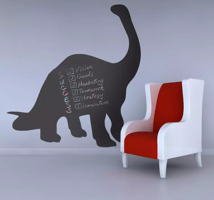 Diplodocus dinosaur chalkboard sticker - TenStickers