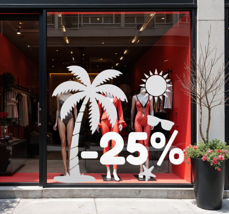 Discount summer icons sales sticker - TenStickers