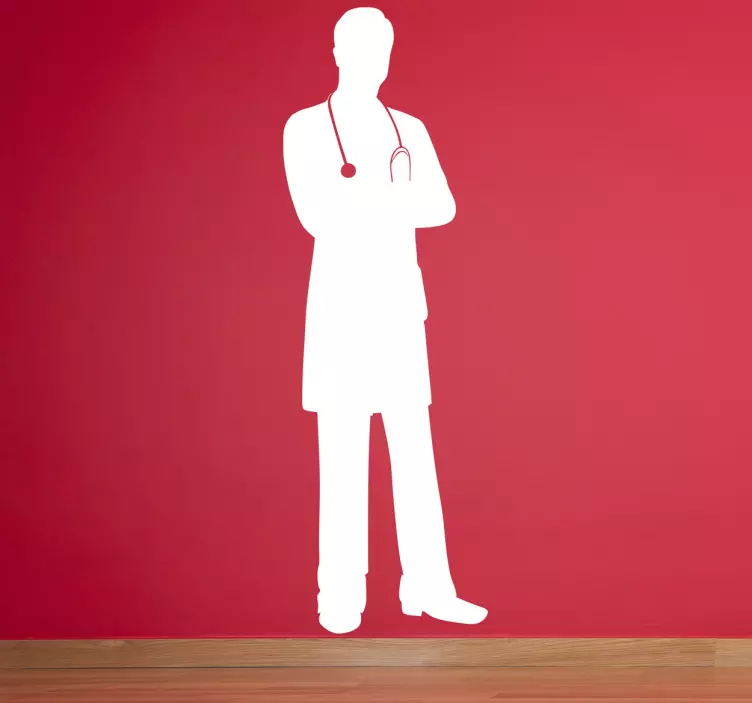 Doctor Silhouette Wall Sticker - TenStickers