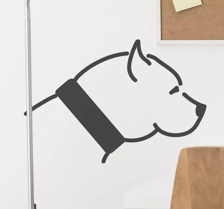 Dog Silhouette Profile wall sticker - TenStickers