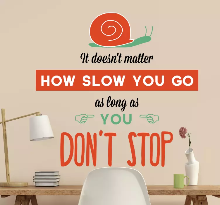Dont Stop Wall Sticker - TenStickers