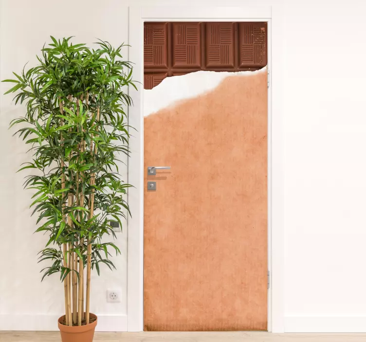 Door sticker chocolate bar entrance - TenStickers