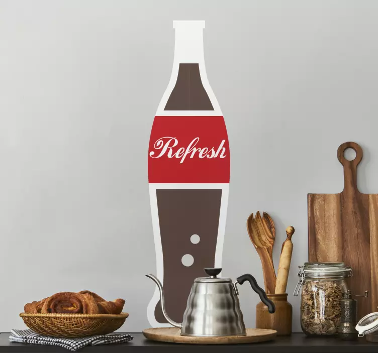 Drink Refreshment Kitchen Sticker - TenStickers