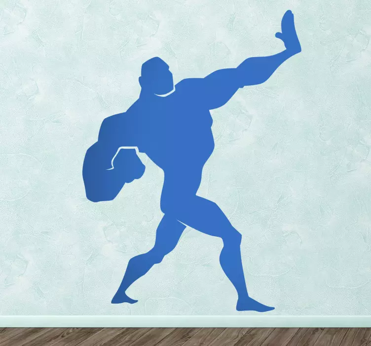 Dynamic Athlete Pose wall sticker - TenStickers
