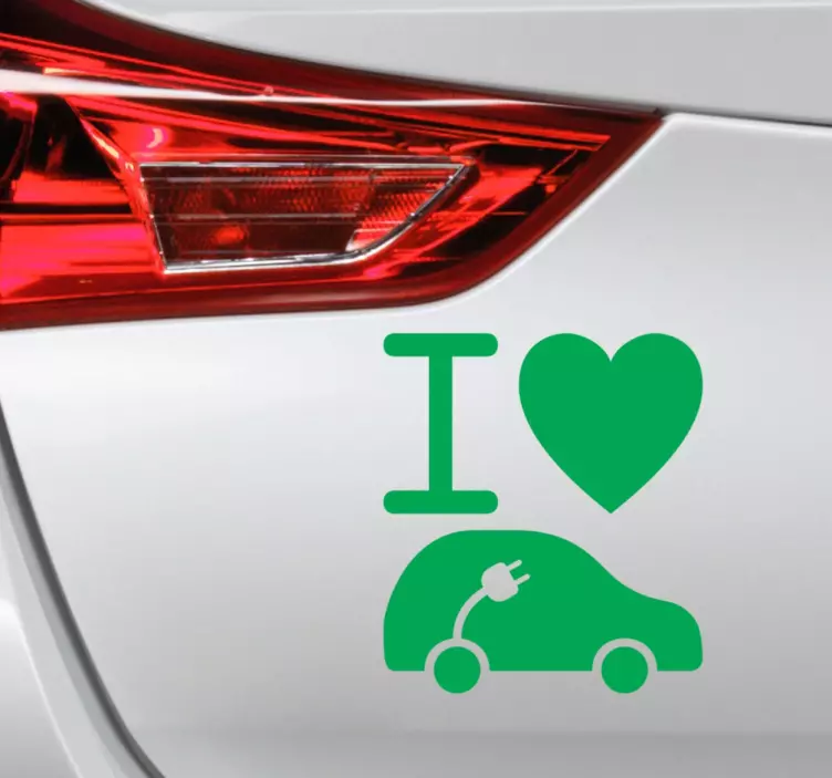 Electric Car Vehicle Sticker - TenStickers