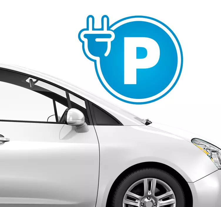 Electric Parking Business Sticker - TenStickers