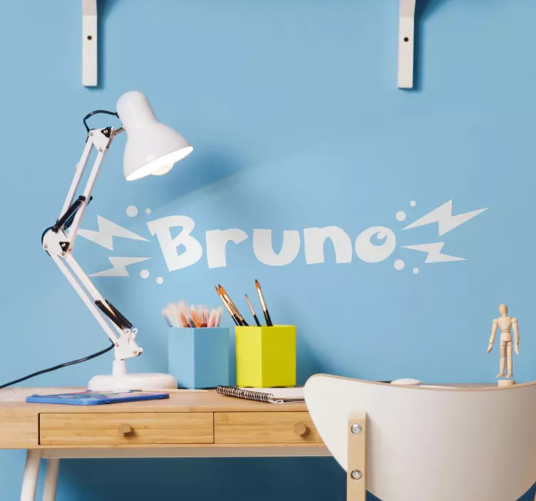 Custom electrical type name cartoon sticker - TenStickers