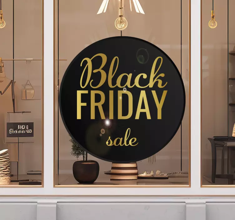 Elegant Black Friday sale window sticker - TenStickers