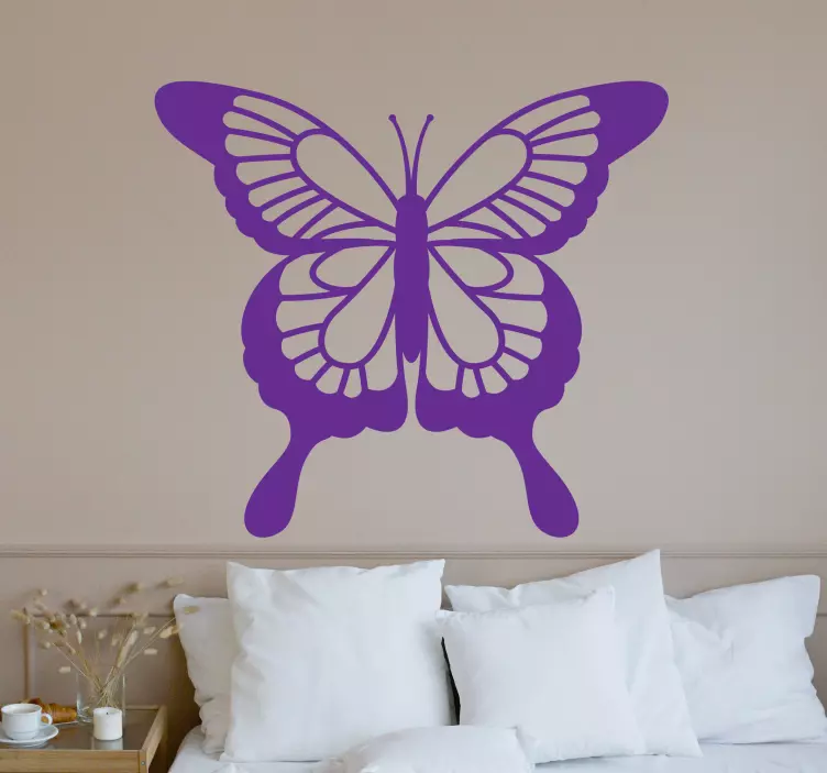 Elegant butterfly shape butterfly wall sticker - TenStickers
