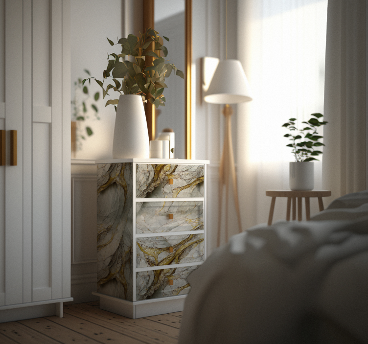 Elegant marble furniture decal - TenStickers