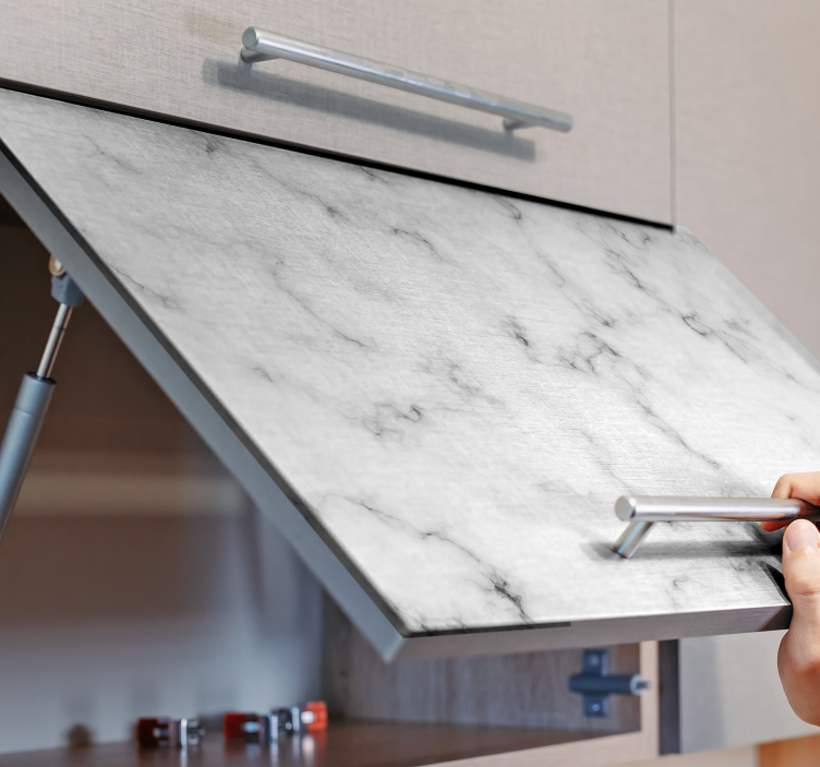 Elegant marble vinyl wrap furniture - TenStickers