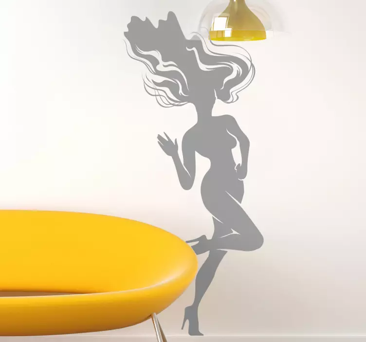 Elegant Silhouette Woman wall sticker - TenStickers