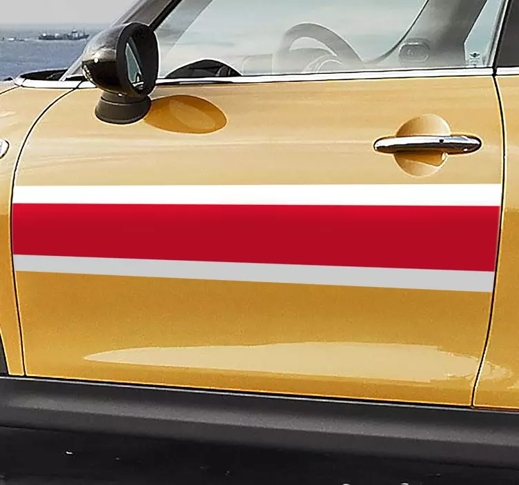 England stripes large car sticker - TenStickers