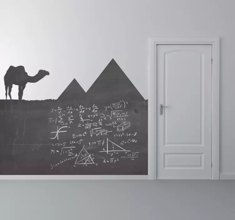 Egypt Background Blackboard Sticker - TenStickers