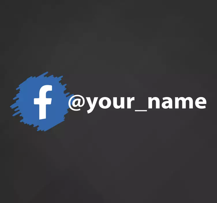Custom Facebook logo shop window sticker - TenStickers