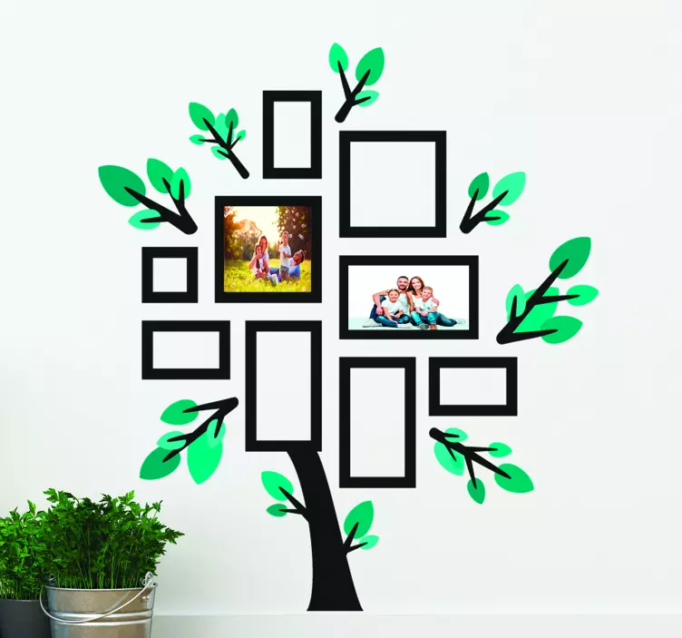 Family photo tree wall sticker - TenStickers