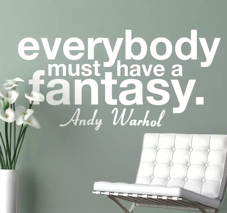 Fantasy Andy Warhol Wall Sticker - TenStickers