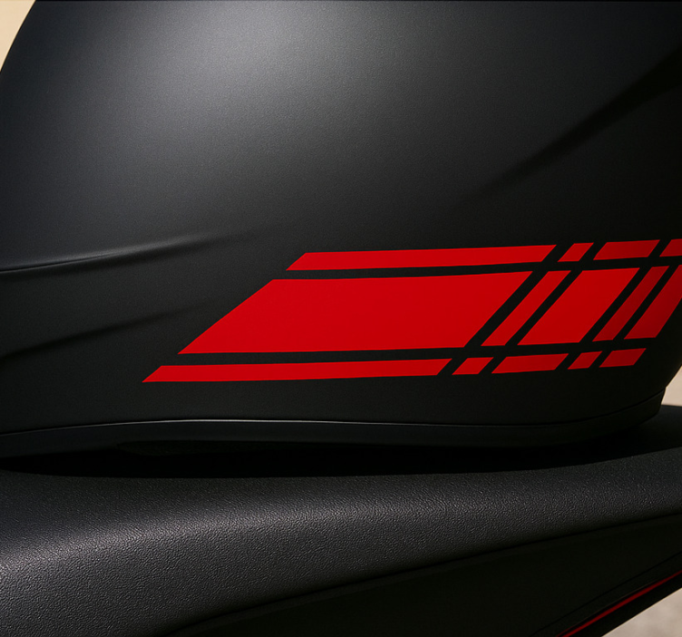 Fast line design motorbike sticker - TenStickers