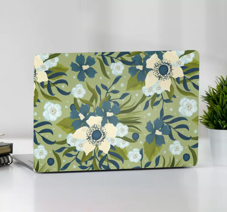 Floral Composition Approach laptop skin - TenStickers