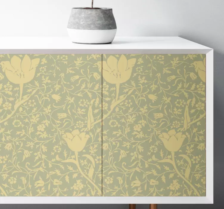 Floral Elegant Motif flower wall sticker - TenStickers