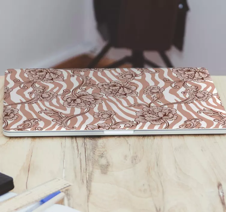 Floral Pattern Surface laptop skin - TenStickers