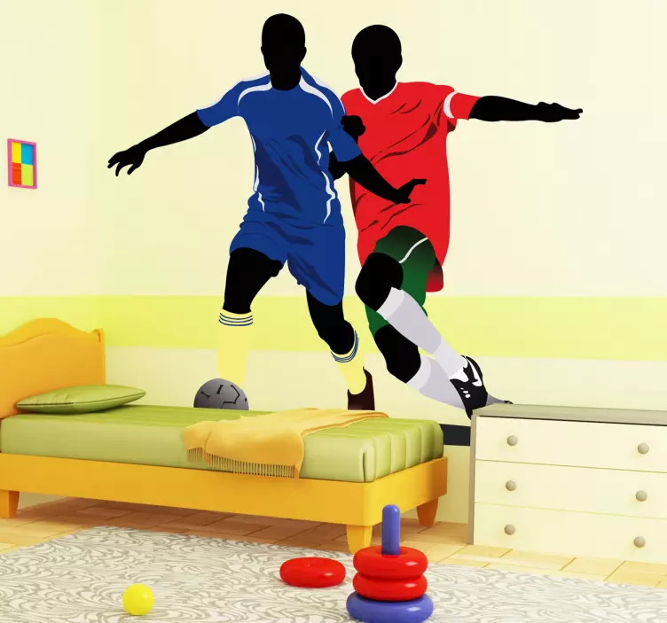 Football wall sticker players - TenStickers