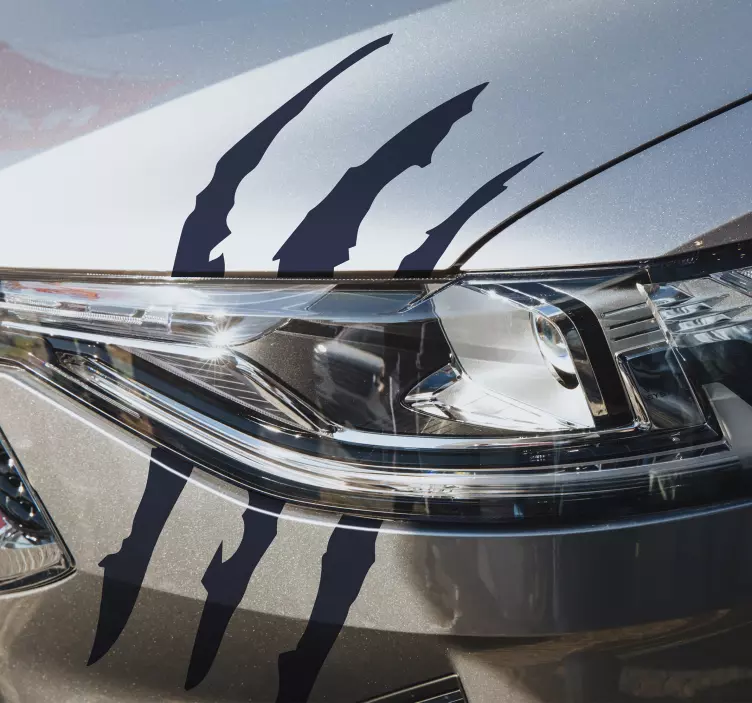 Scratch lines car sticker - TenStickers