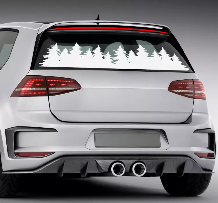 Forest Trees Car Window Decal - TenStickers